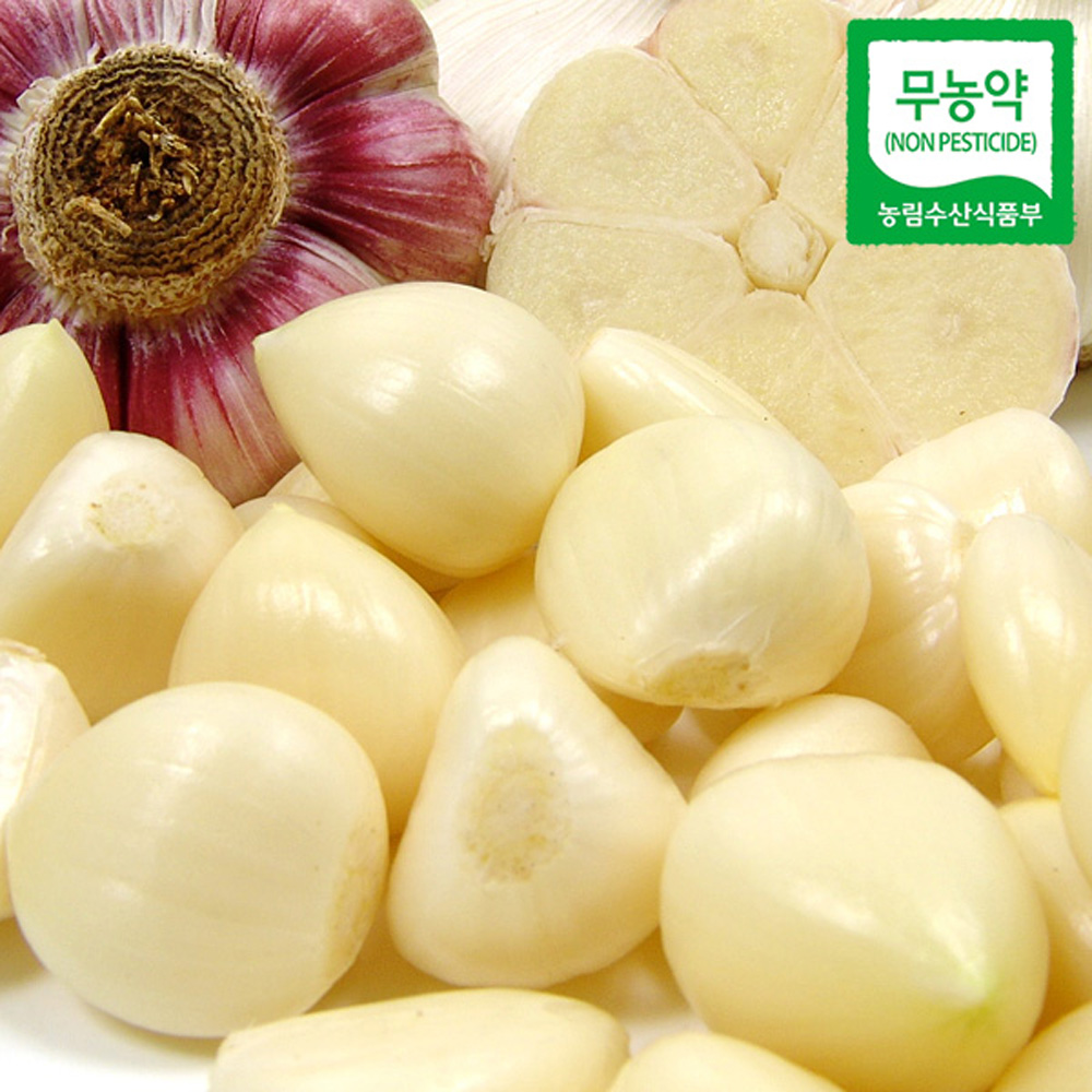 22년산 국내산 무농약 깐마늘(대) 3kg